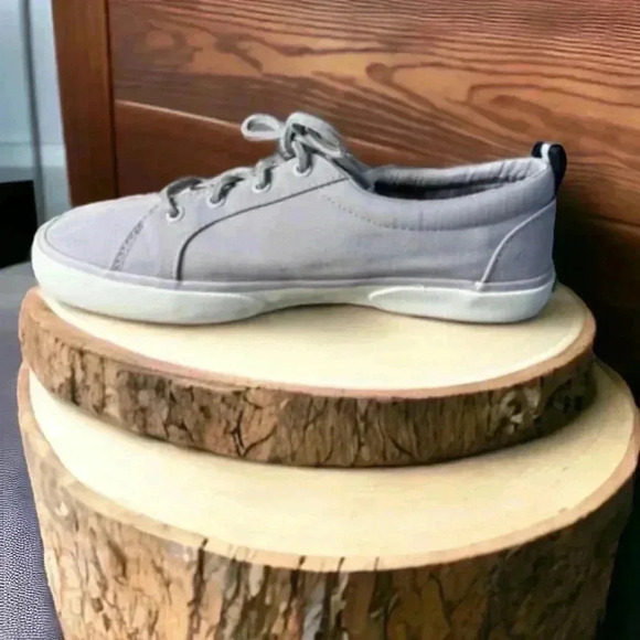 Sperry Women Pier Wave Purple Lilac Canvas Lace Up Sneaker STS87255 Sz 7.5 Wide. - Picture 4 of 5